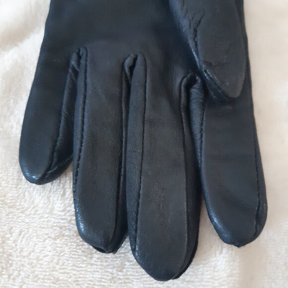 Pario Women's Vintage Genuine Leather Gloves with Lining Size8 - Picture 12 of 13